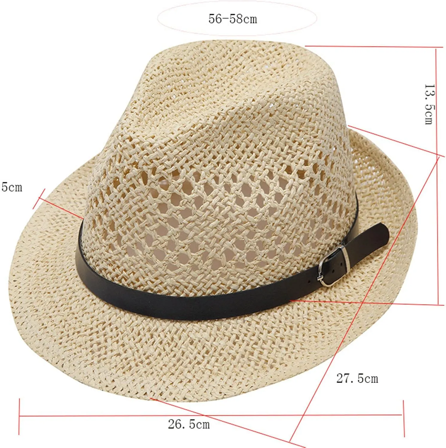 Unisex Straw Hat Cowboy Wide Brim Cut Out Hollow Cattleman Belt Teens Beach Breathtable Floppy Sun Cap Panama Hats