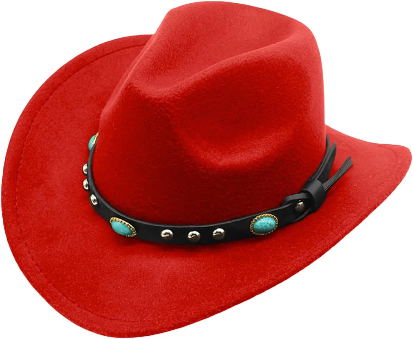 Western Cowboy Hats for Women, Cowgirl Hat with Feathers, Straw Cowboy Hat, Men Halloween Party Costume Accessory