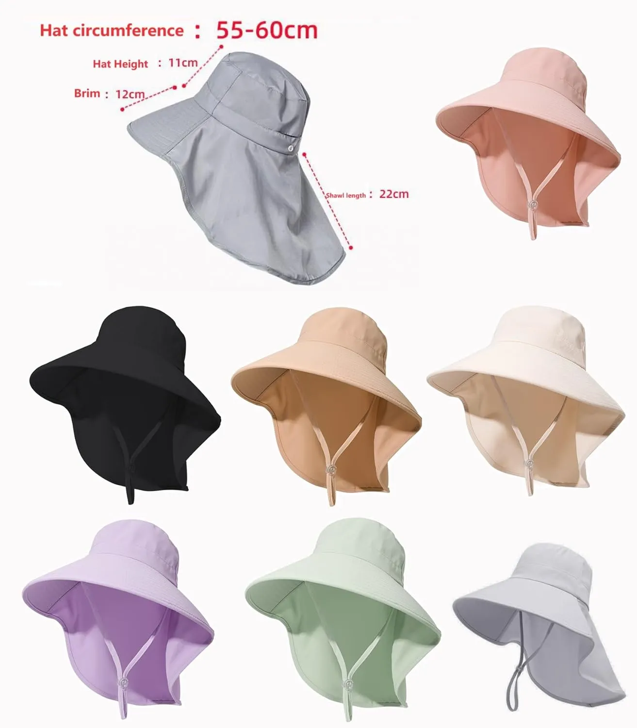 Wide Brim Sun Hat for Women UPF 50  Bucket Beach Essential Visor Outings Hiking Gardening Camping Travel Hats