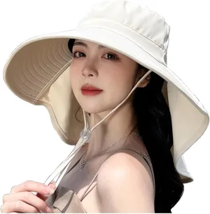 Wide Brim Sun Hat for Women UPF 50  Bucket Beach Essential Visor Outings Hiking Gardening Camping Travel Hats