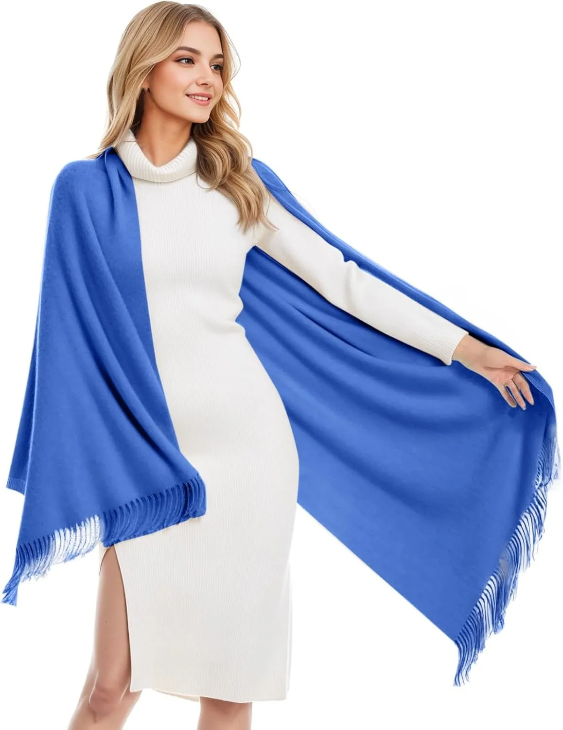 Winter Women Warm Scarf Shawl Large Scarves Open Front Poncho Cape Blanket Cardigan Sweater for Cold Weather
