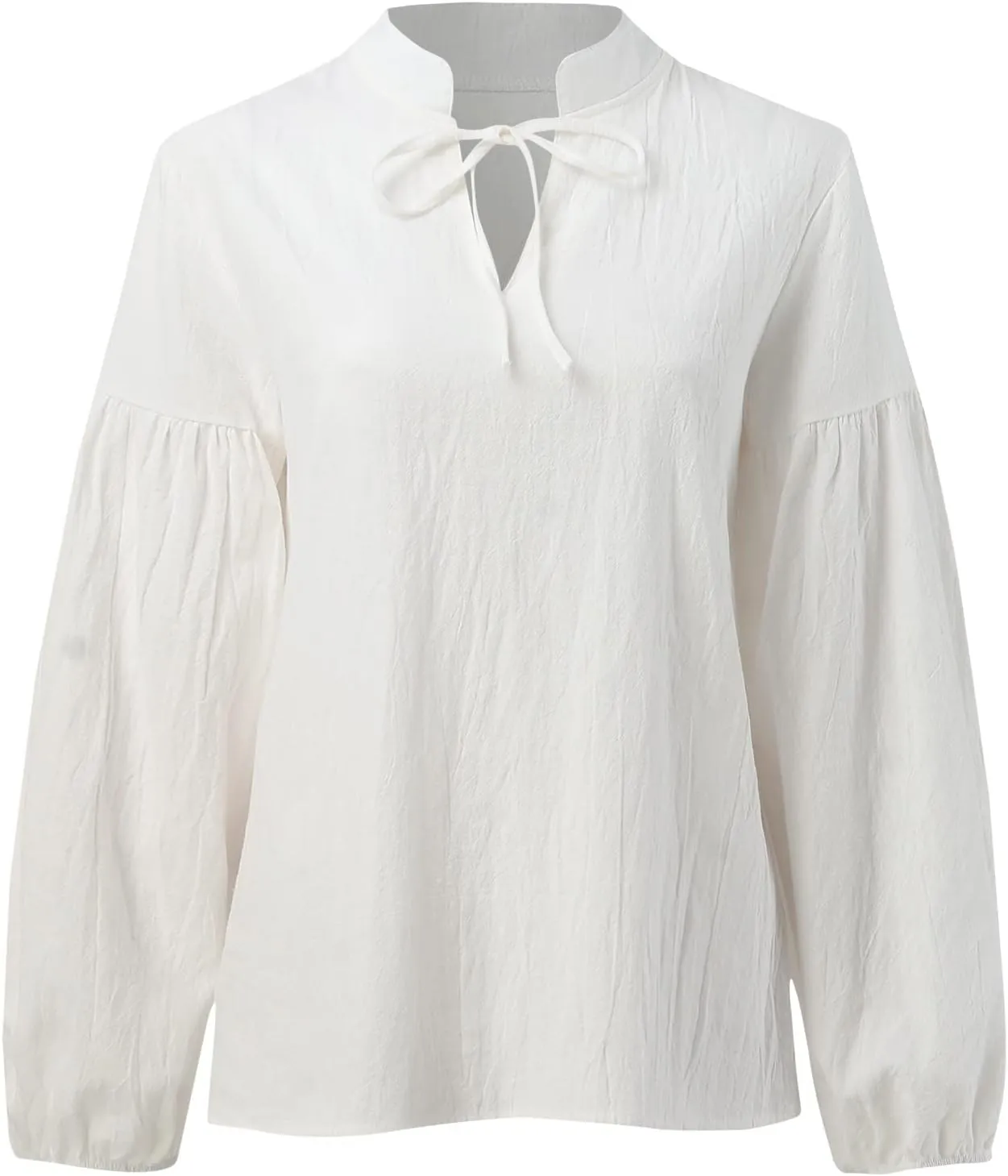 Women Autumn Blouse Solid V Neck Long Sleeve Casual Loose Shirt Top Mock Turtleneck Women Long Sleeve