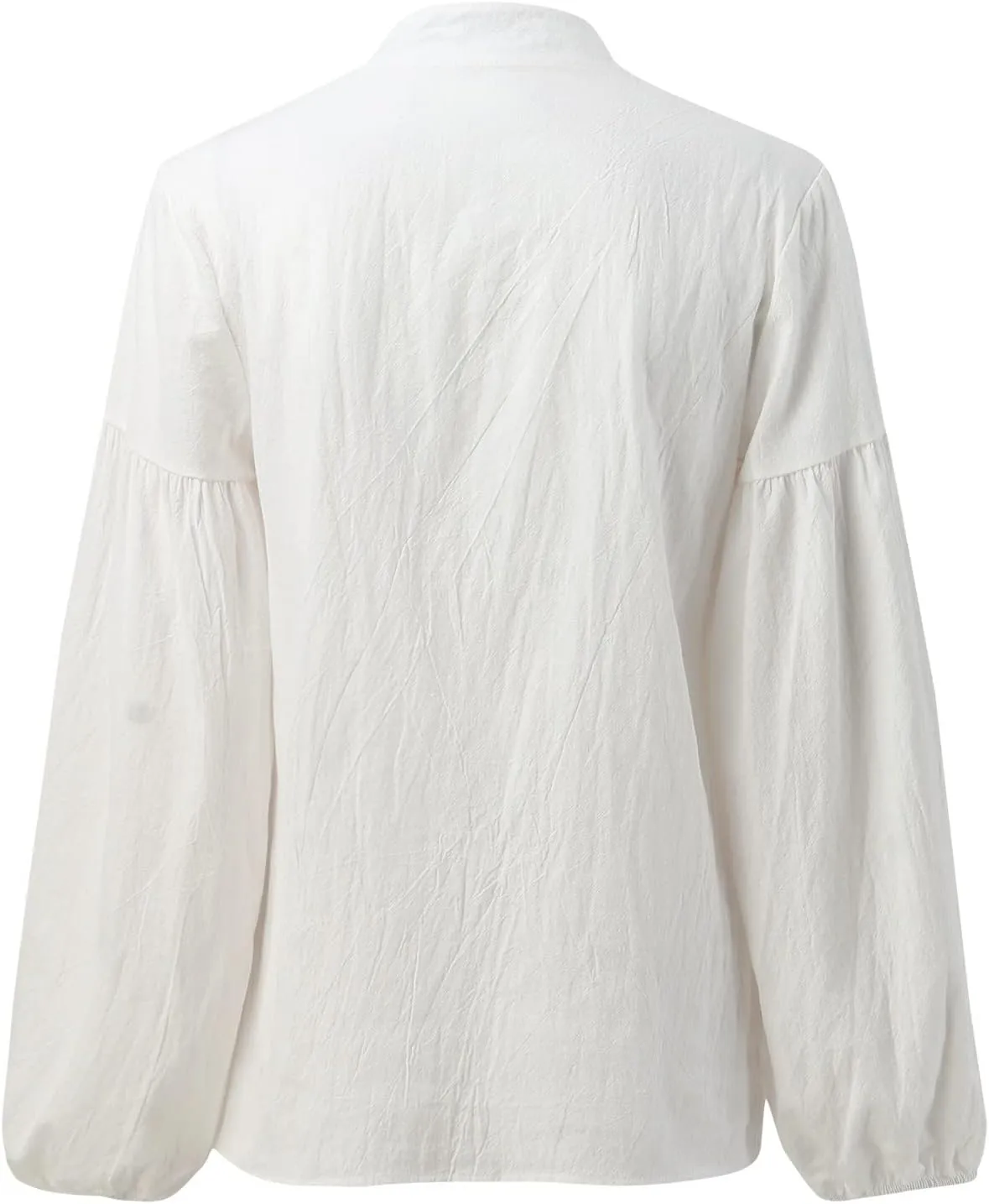 Women Autumn Blouse Solid V Neck Long Sleeve Casual Loose Shirt Top Mock Turtleneck Women Long Sleeve