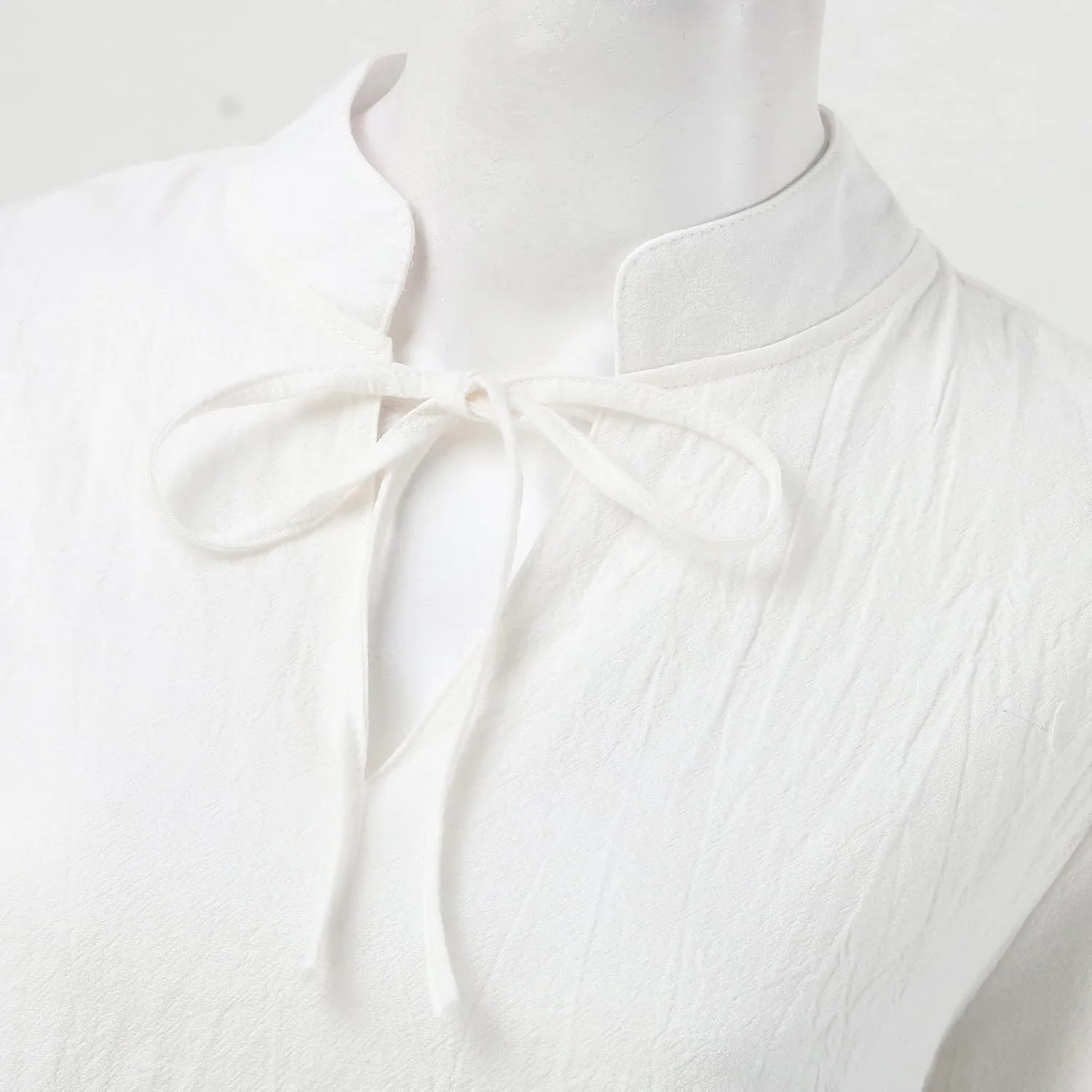 Women Autumn Blouse Solid V Neck Long Sleeve Casual Loose Shirt Top Mock Turtleneck Women Long Sleeve