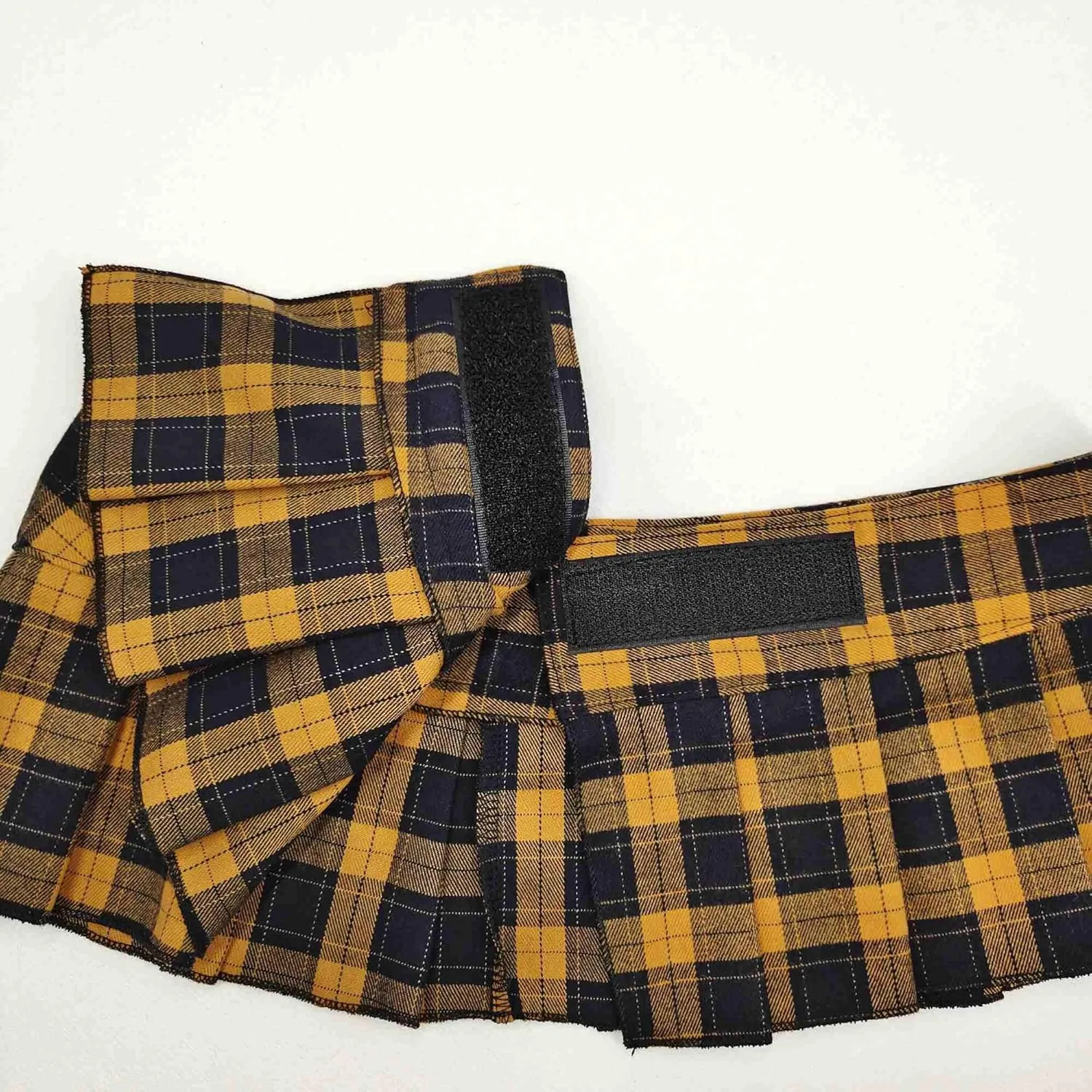 Women Pleated Plaid Micro Mini Skirt Schoolgirl Cosplay Lingerie Skirts Sexy Role Playing Costume Outfit with Bow Tie