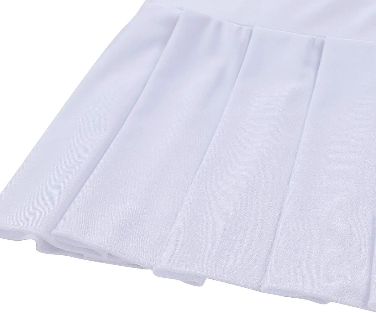 Women Schoolgirl Lingerie Low Rise Comfortable Pleated Mini Skirt Party Nightwear Clubwear