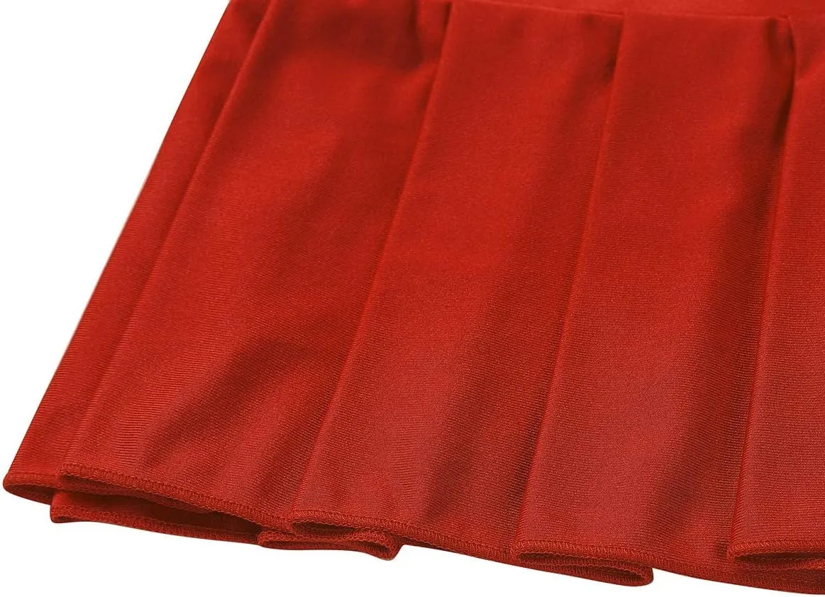 Women Schoolgirl Lingerie Low Rise Comfortable Pleated Mini Skirt Party Nightwear Clubwear