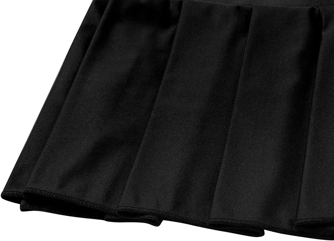 Women Schoolgirl Lingerie Low Rise Comfortable Pleated Mini Skirt Party Nightwear Clubwear