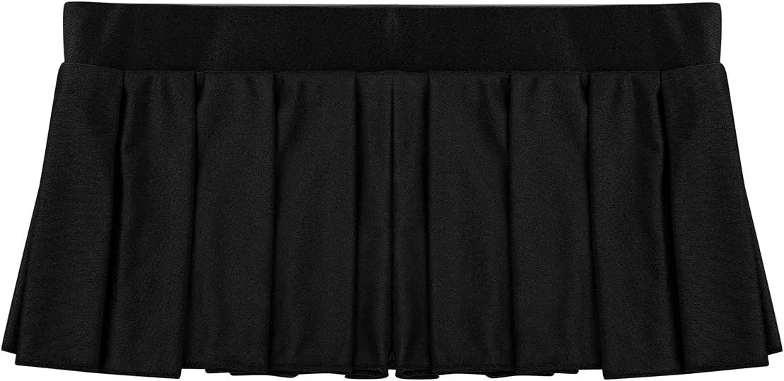 Women Schoolgirl Lingerie Low Rise Comfortable Pleated Mini Skirt Party Nightwear Clubwear
