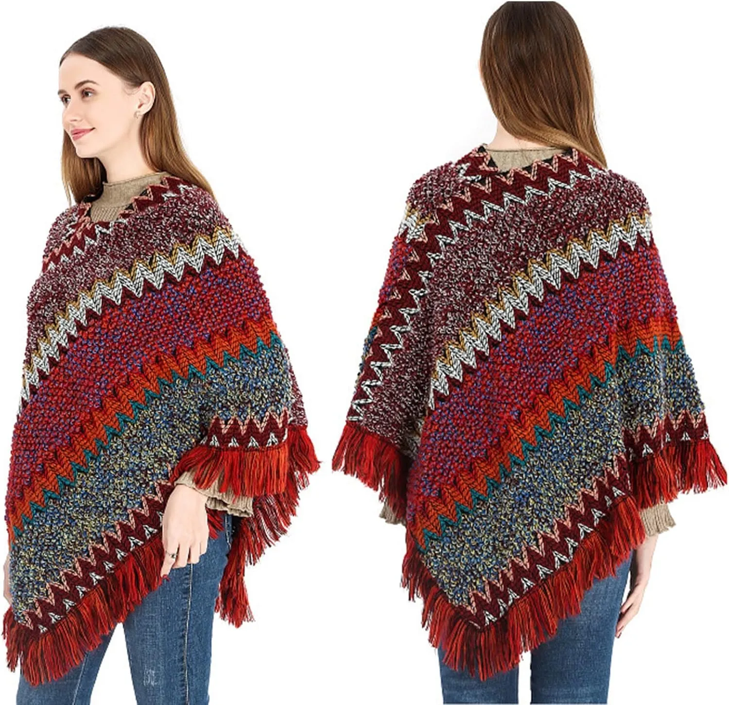 Women Shawls and Wraps Cardigan Sweater, Large Soft Shawl Thick Blanket Open Front Poncho Cape Large Scarves Gift