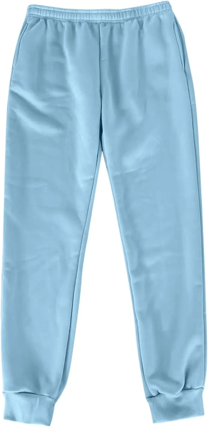 Women's Fleece Lined Joggers High Waisted Sweatpants Drawstring Strech Jogger Workout Active Baggy Lounge Bottoms