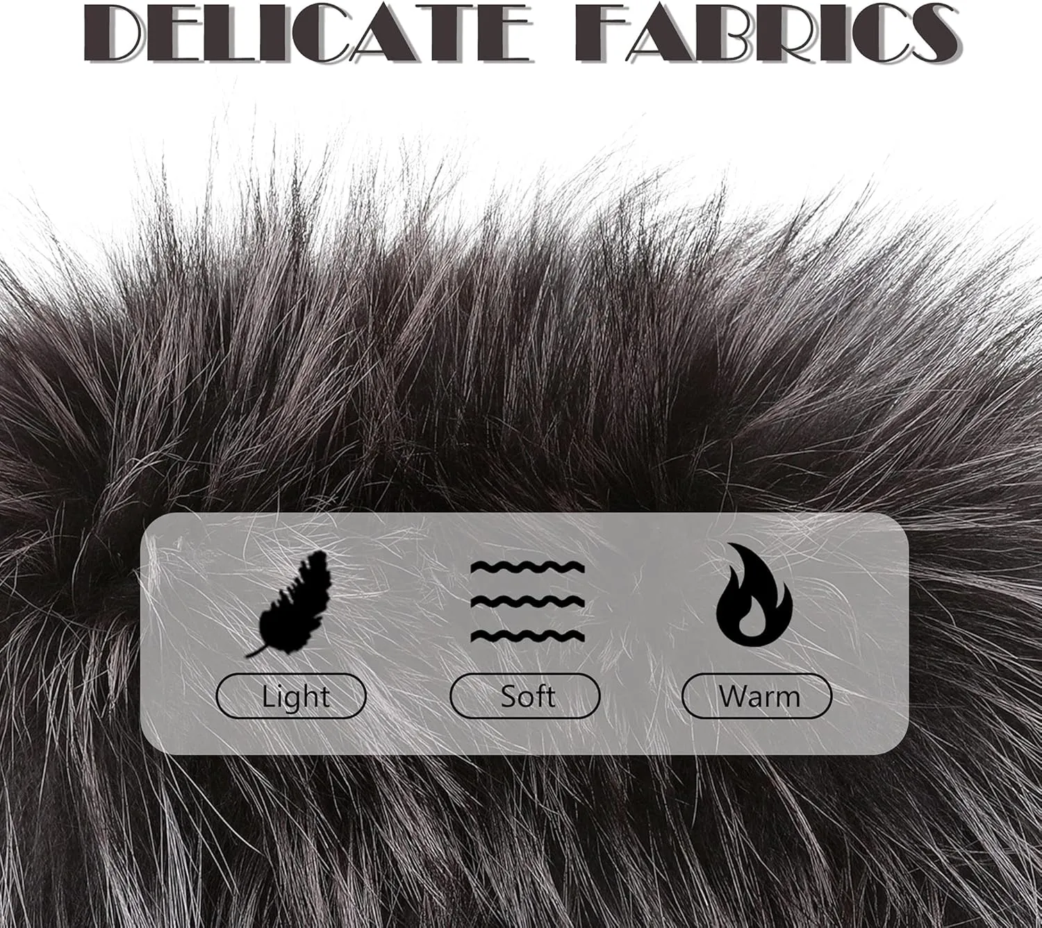 Women's Fur Infinity Scarf Furry Neck Warmer Fluffy Loop Scarves Winter