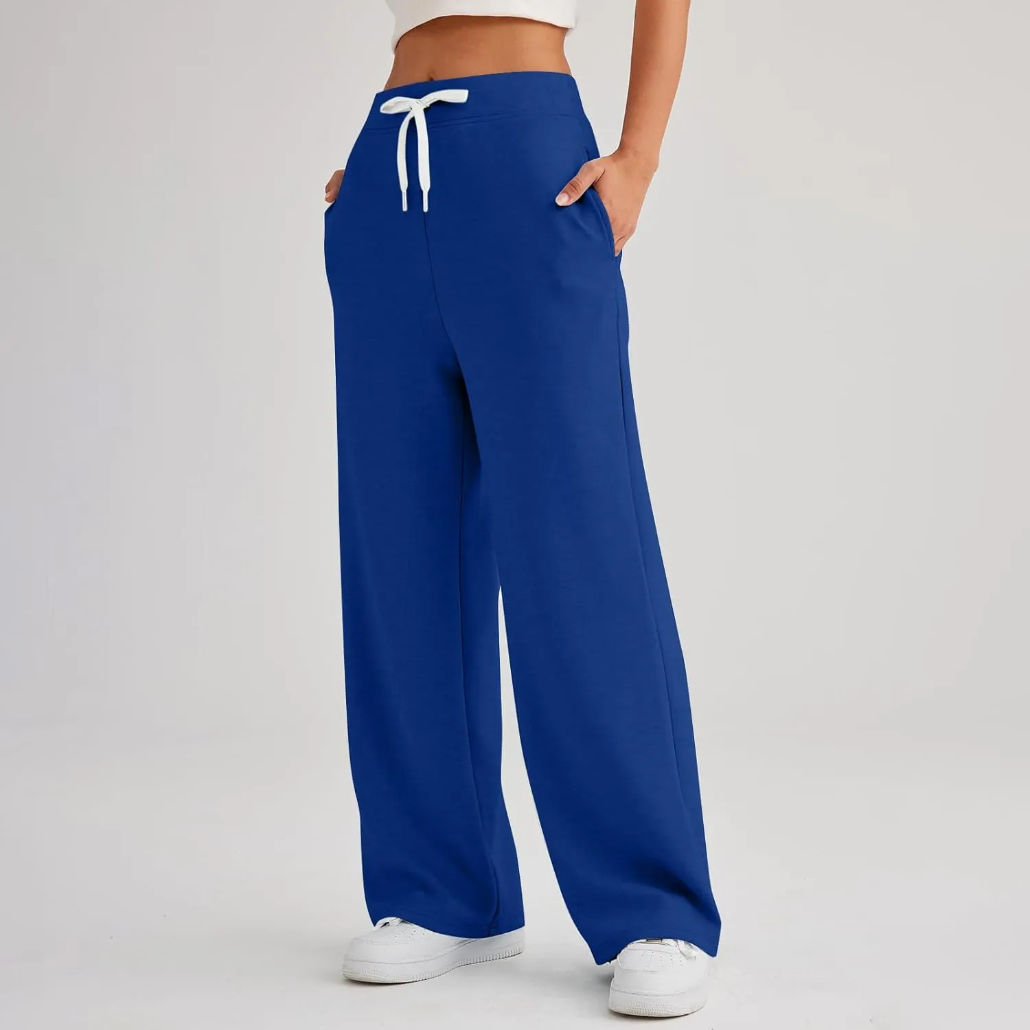 Women's High Waisted Sweatpants Workout Active Joggers Pants Baggy Lounge Bottoms Active Pants with Pockets