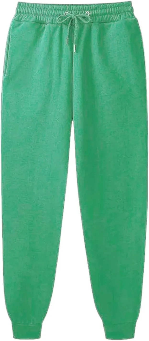 Women's High Waisted Sweatpants Workout Active Joggers Pants Lounge Bottoms Drawstring Elastic Waist Athletic Pant