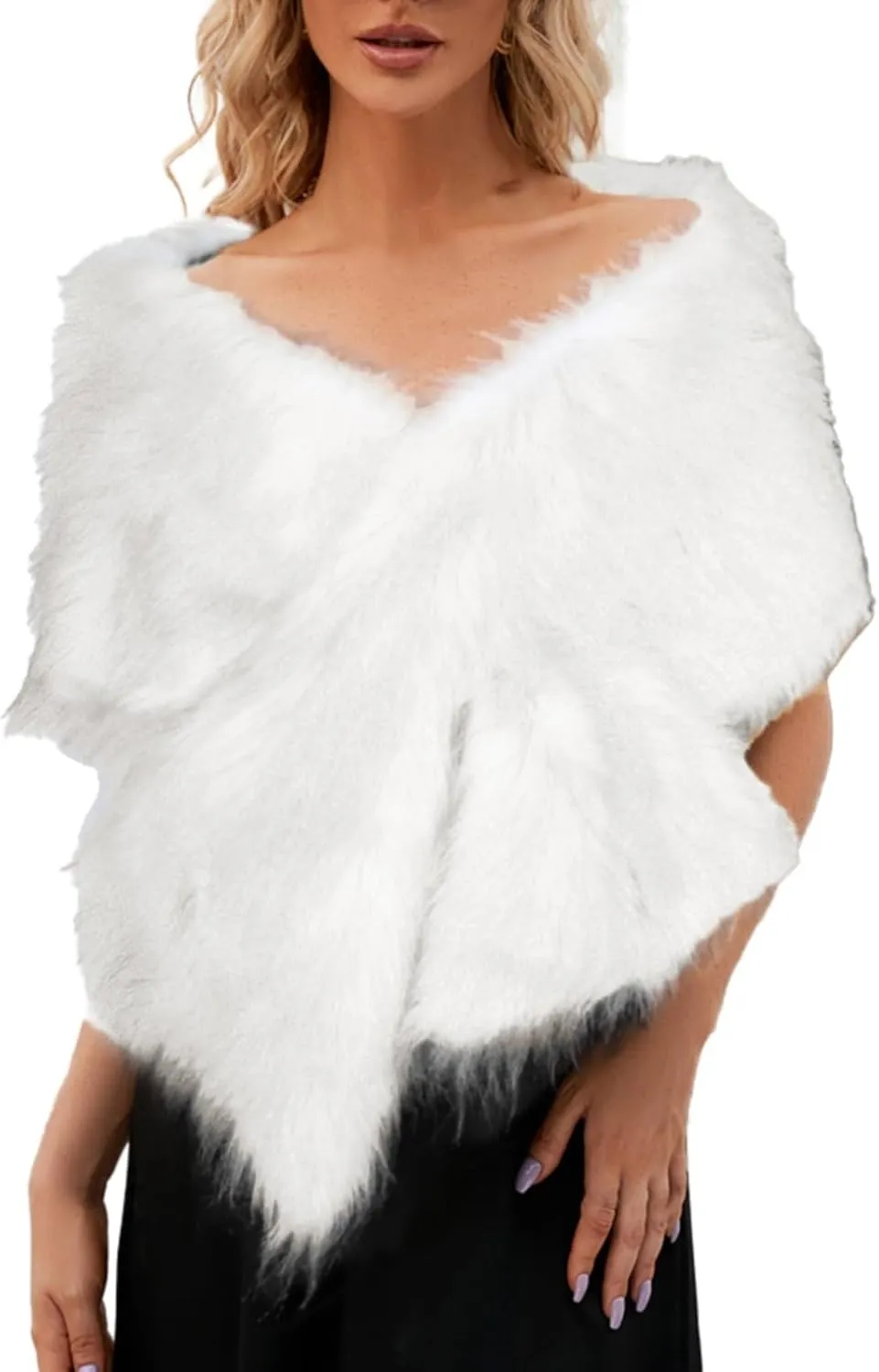 Women's Knitted Shawls Wraps Winter Open Front Poncho Cape Oversized Cardigan Sweater Scarf Sleeves Coat Holiday
