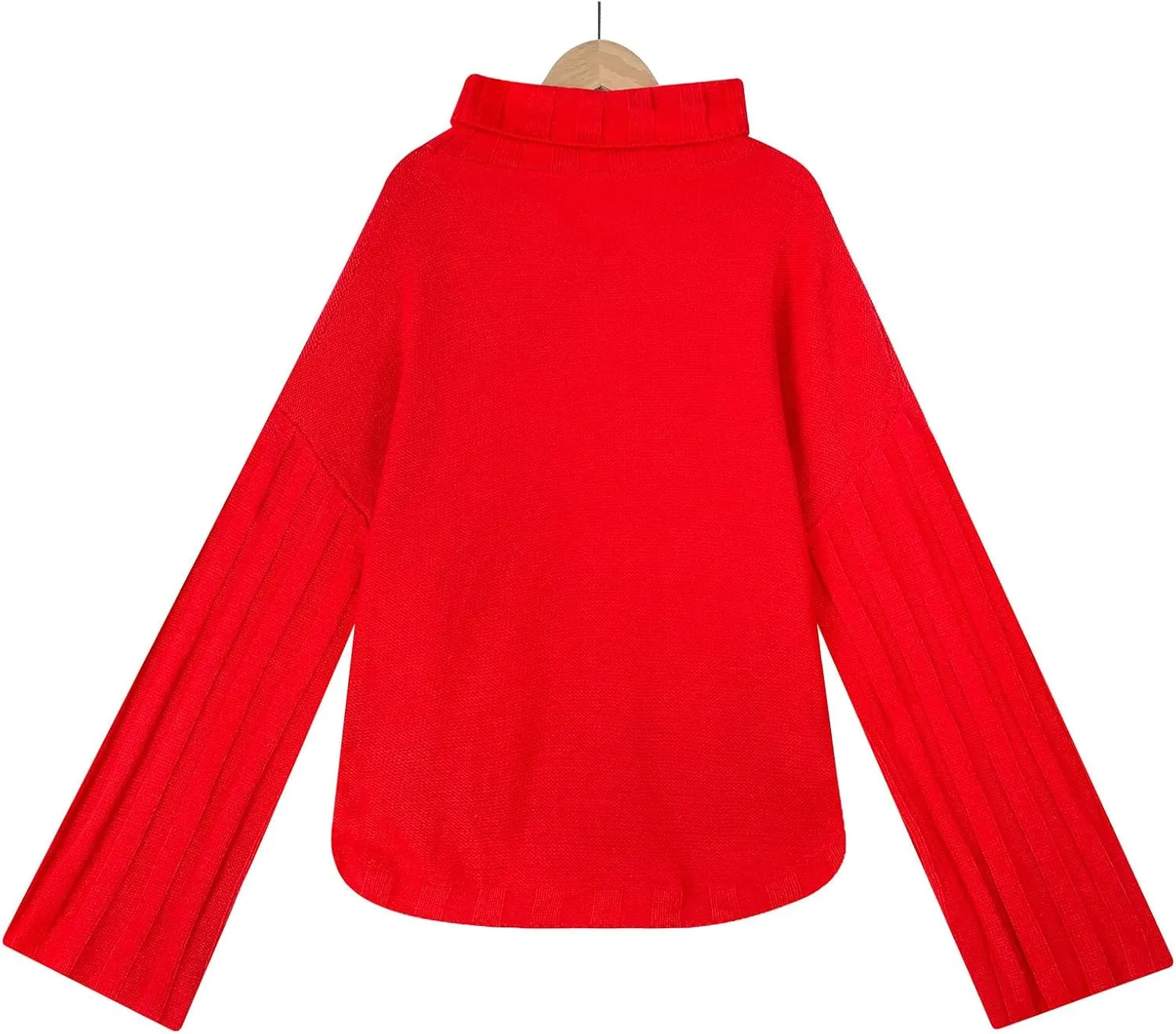 Women's Oversized Sweater Tops Long Sleeve Turtleneck Knit Jumper Solid Loose Dressy Pullover Blouse Tunic Tops