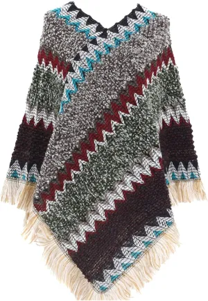 Women's Printed Shawl Wrap Oversized Cardigan Sweater Coat Fashionable Open Front Poncho Cape, Gift for Women