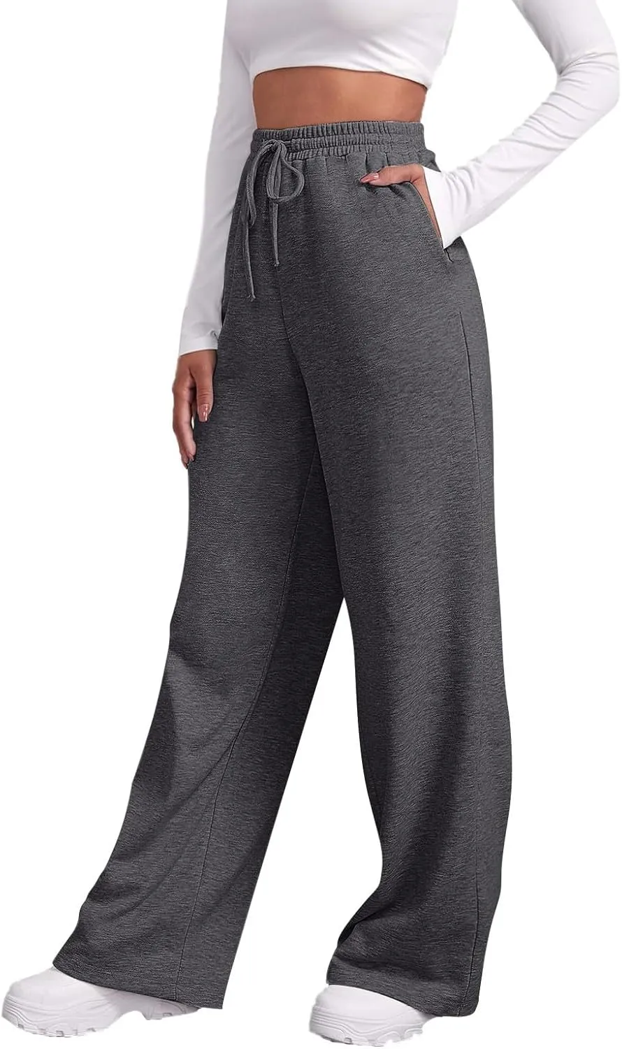 Womens Sweatpants Stretch Bottoms Plus Size Joggers Lounge Cute Thermal Running Loose Fit Pants Trousers
