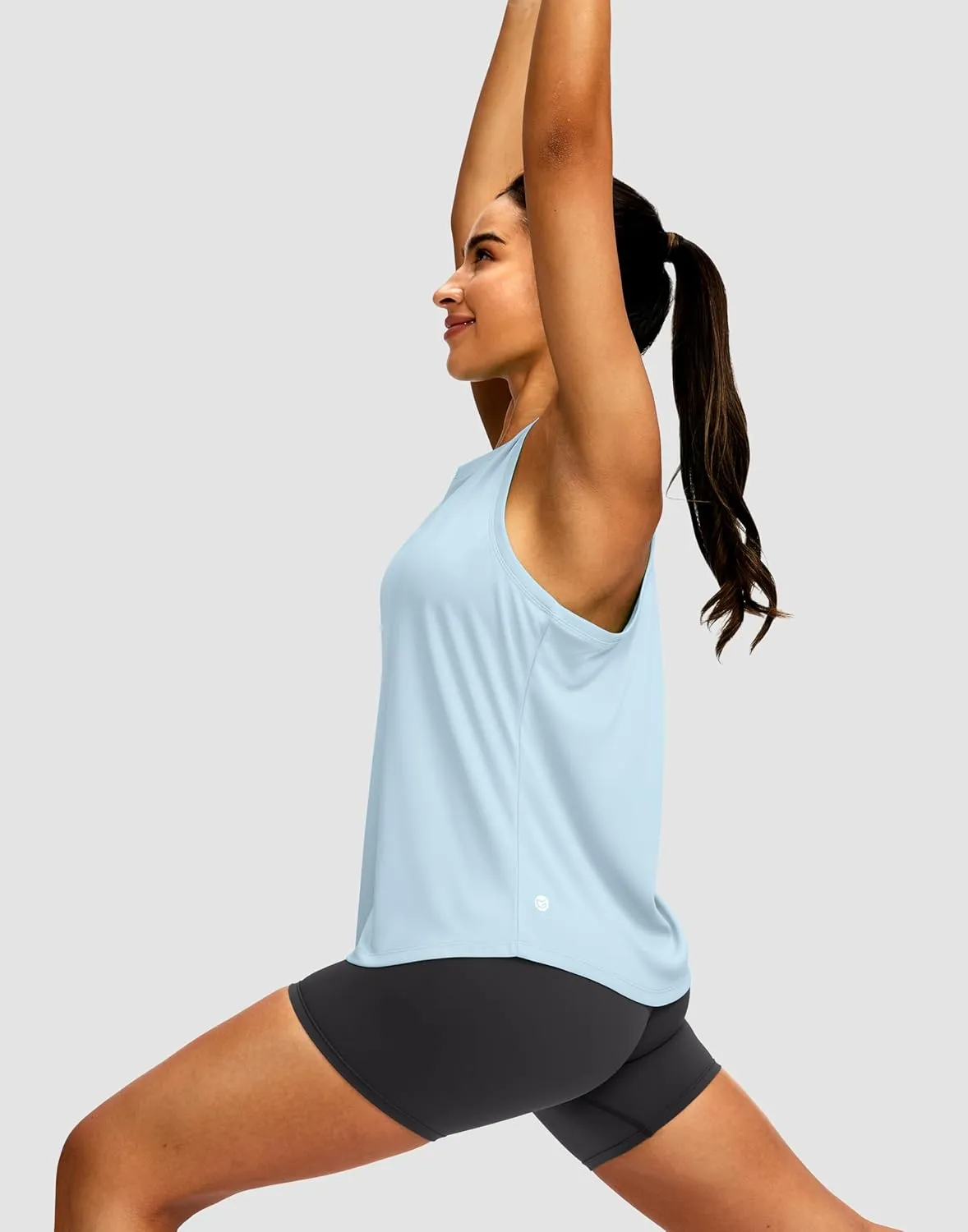 Women's Workout Tops Racerback Athletic Tank Tops Sleeveless Loose Fit Yoga Running Gym Shirts for Women