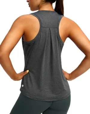 Women's Workout Tops Racerback Athletic Tank Tops Sleeveless Loose Fit Yoga Running Gym Shirts for Women