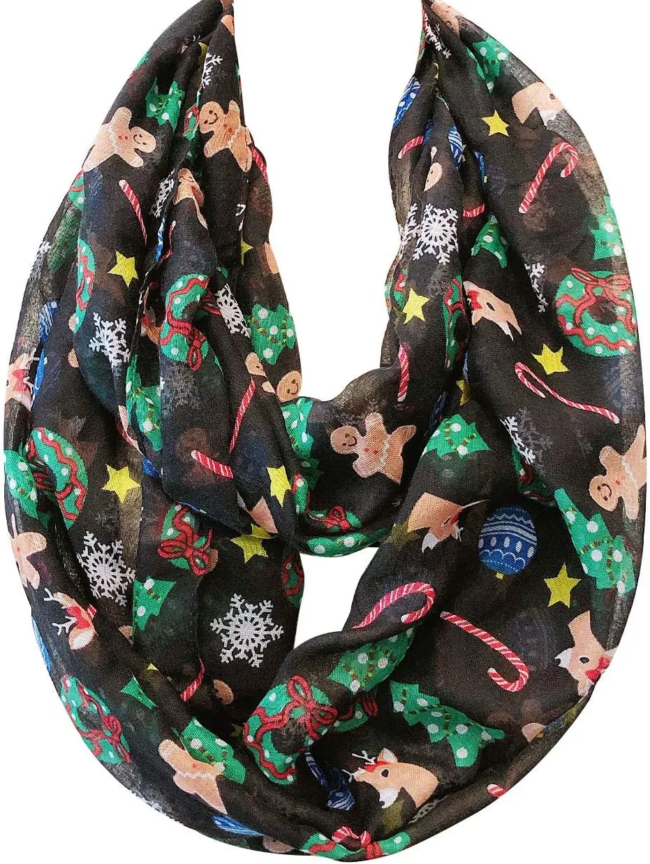 Wrapables Lightweight Winter Holiday Scarf