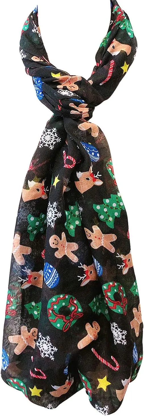 Wrapables Lightweight Winter Holiday Scarf