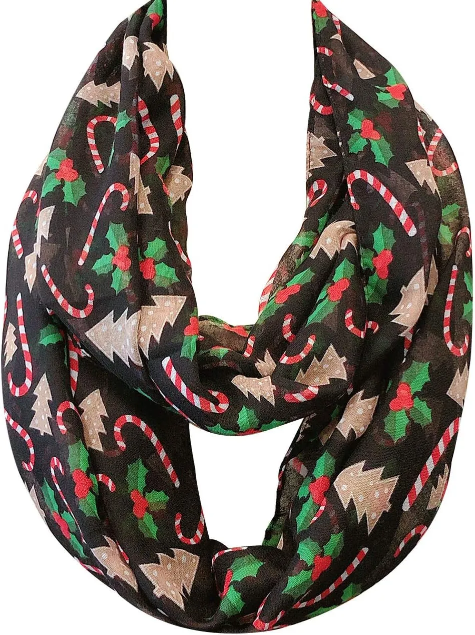 Wrapables Lightweight Winter Holiday Scarf