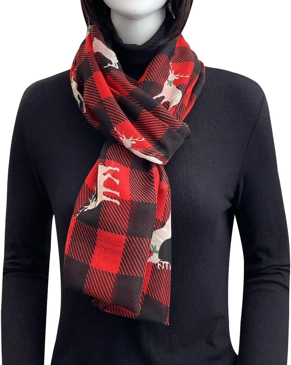Wrapables Lightweight Winter Holiday Scarf