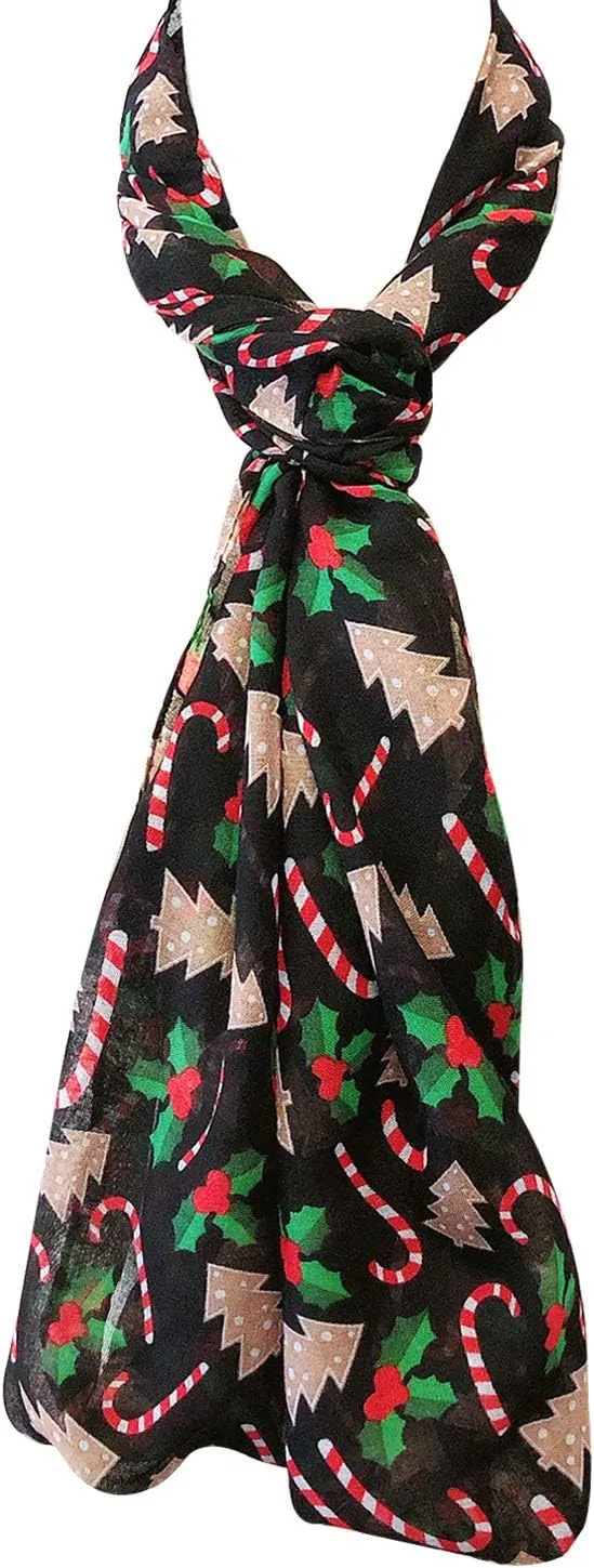 Wrapables Lightweight Winter Holiday Scarf