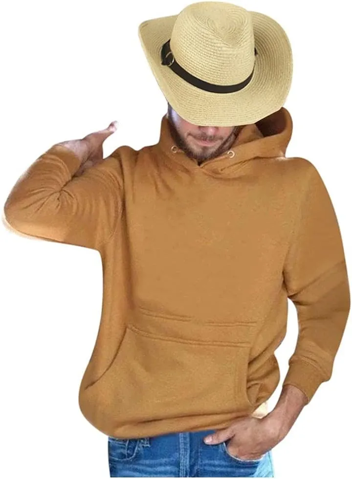 YOLAI Stra𝐰 Cowboy Sun Hat for Men Women Summer Fedora Beach Panama Western Cap Shapeable Brim Cap with Bull Belt