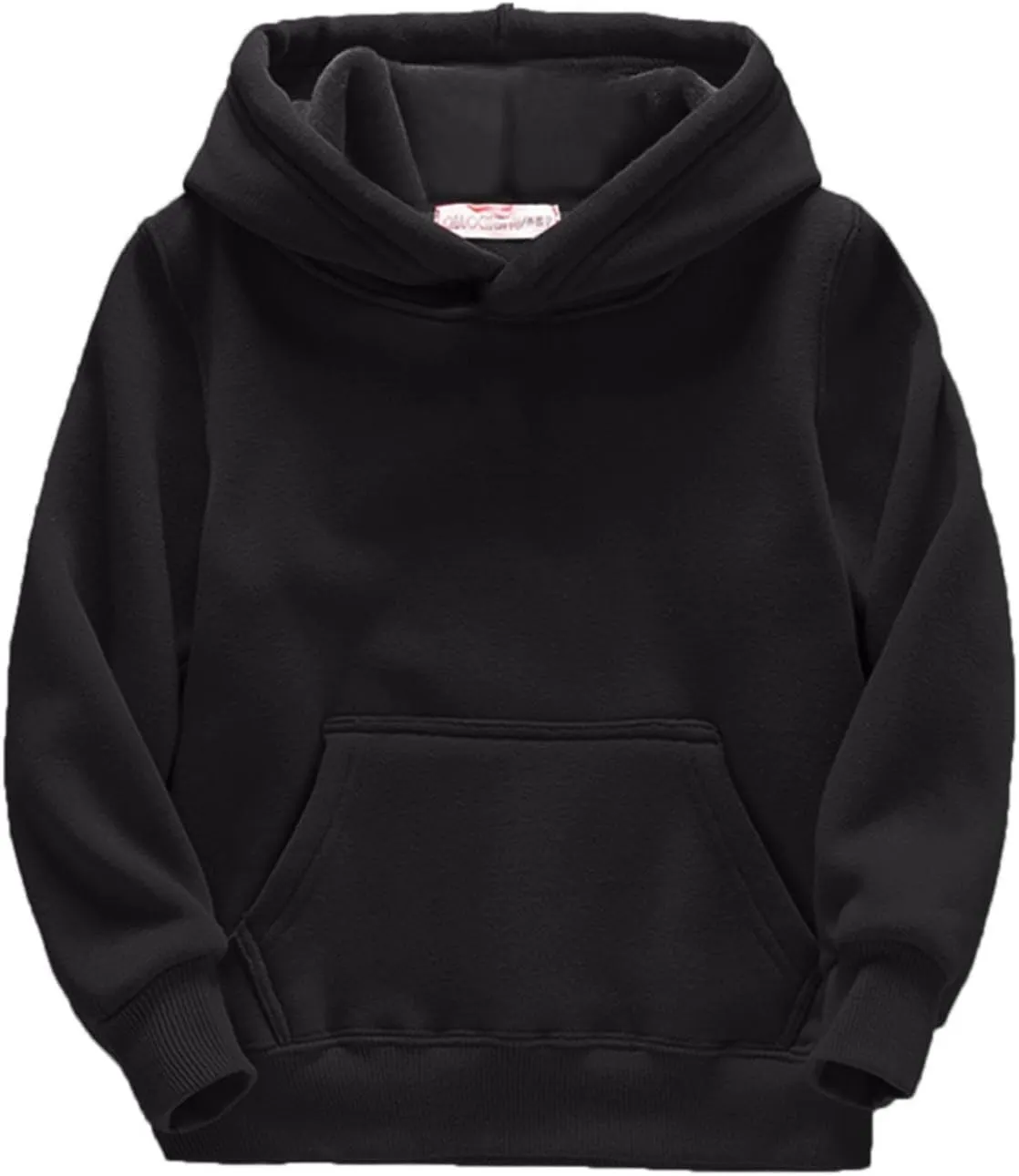 Youth Solid Fleece Hoodies Pullover Hooded Sweatshirts for Kids Boy Girl Basic Soft Brushed Fleece Pocket Hoodie